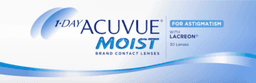 1-DAY ACUVUE MOIST for ASTIGMATISM contact lens box