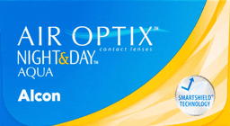 AIR OPTIX NIGHT & DAY AQUA contact lens box
