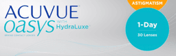 ACUVUE OASYS 1-Day for ASTIGMATISM contact lens box