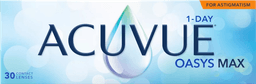 ACUVUE OASYS MAX 1-Day for ASTIGMATISM contact lens box