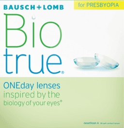 Biotrue ONEday for Presbyopia contact lens box