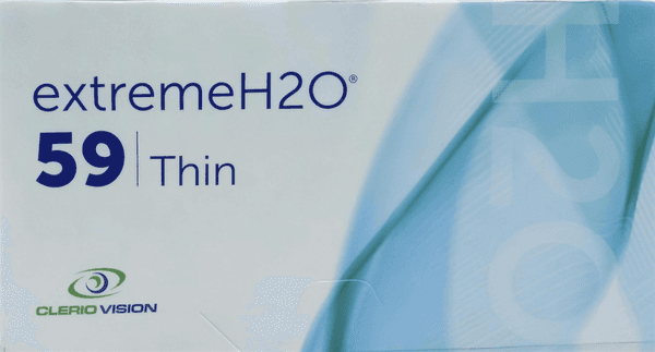 Extreme H2O 59 contact lens box