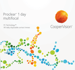 Proclear 1 day multifocal contact lens box