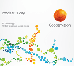 Proclear 1 day contact lens box