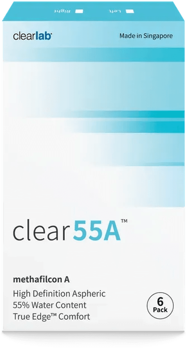 clear 55 contact lens box