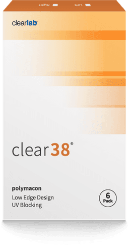 clear 38 contact lens box