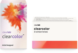Clearcolor contact lens box