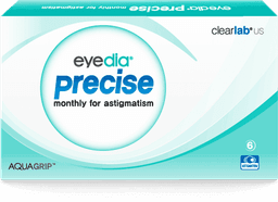 eyedia precise monthly for astigmatism contact lens box