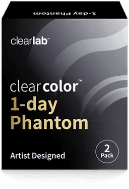 Phantom 1-day contact lens box