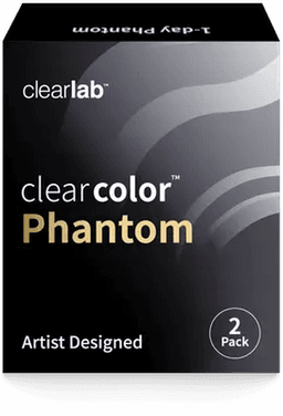 Phantom contact lens box